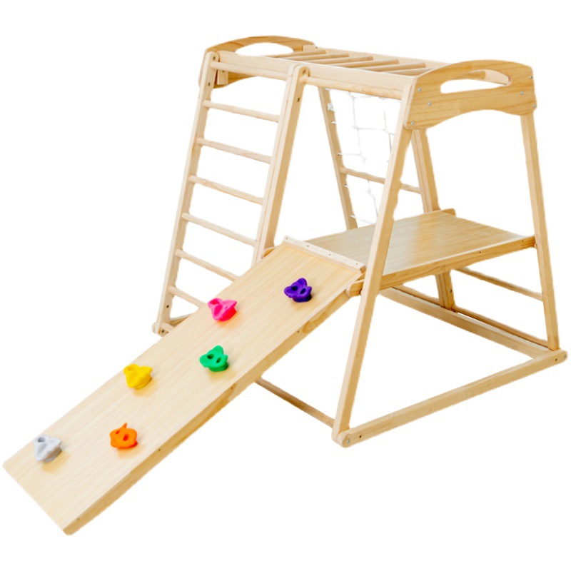 Kids Outdoor Jungle Gym - 정글짐 어린이 야외 실내 원목 미끄럼틀