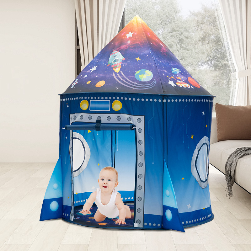 Kids Outdoor Tent - 로켓쉽 키즈 텐트 팝업 플레이 토이