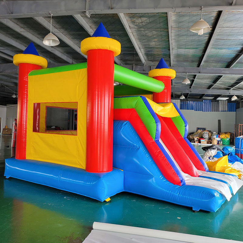 Kids Outdoor Jump House - 슬라이드가 있는 에어바운스, 어린이 야외 파티