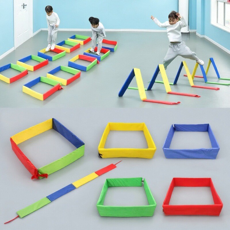 Kids Outdoor Climbing Structure - 야외 어린이 게임 점핑 플랫폼 그리드