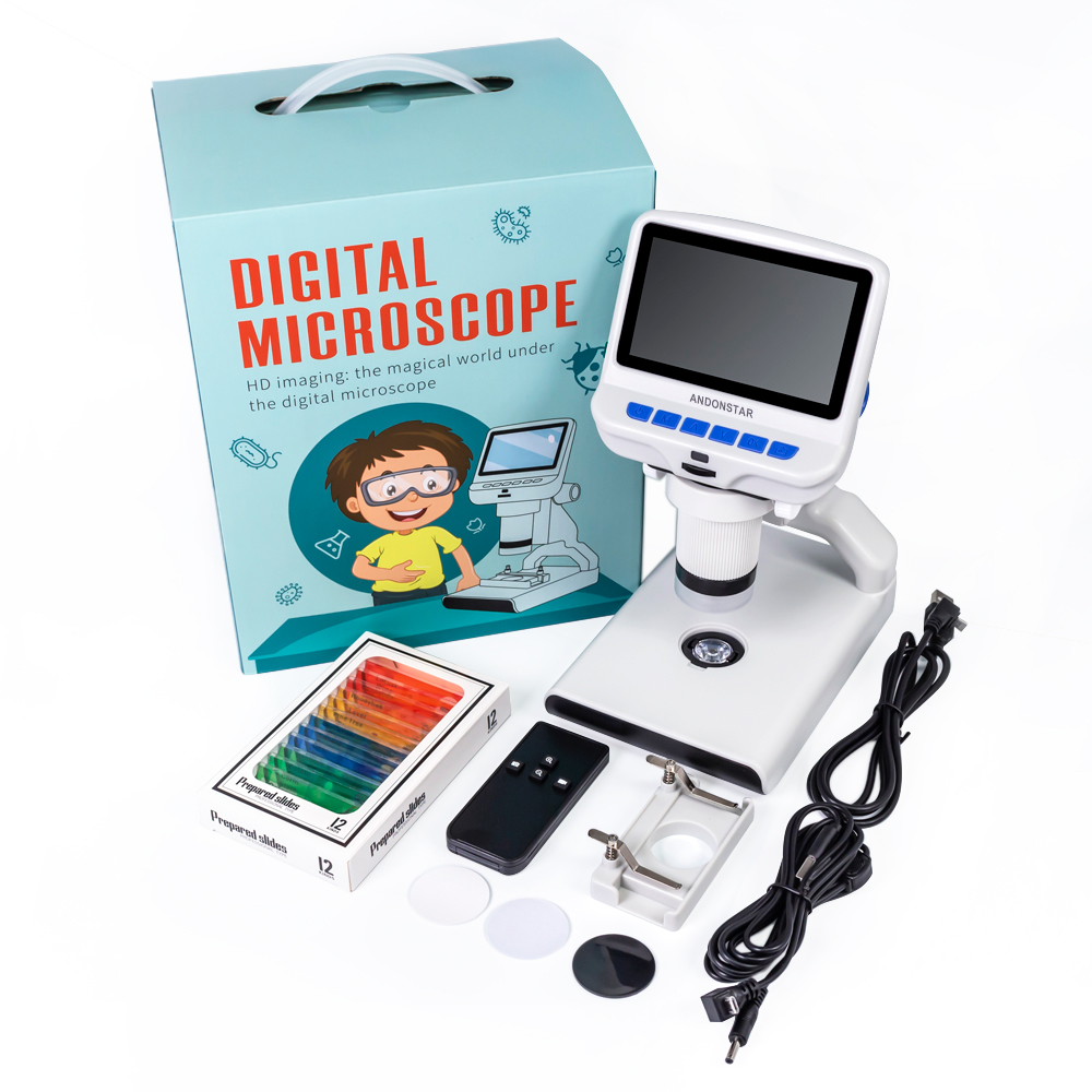 Kids Outdoor Microscope - 안돈스타 4.3인치 어린이용 2MP 1080P 디지털