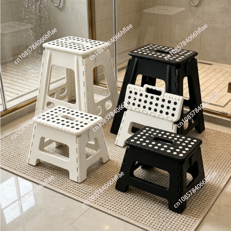Kids Outdoor Foldable Chair - 두꺼운 플라스틱 접이식 스툴, 성인 및
