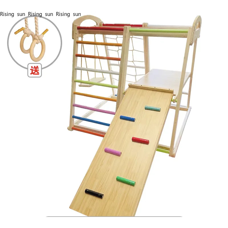 Kids Outdoor Climbing Structure - 실내용 나무 클라이밍 프레임 놀이터 어린이