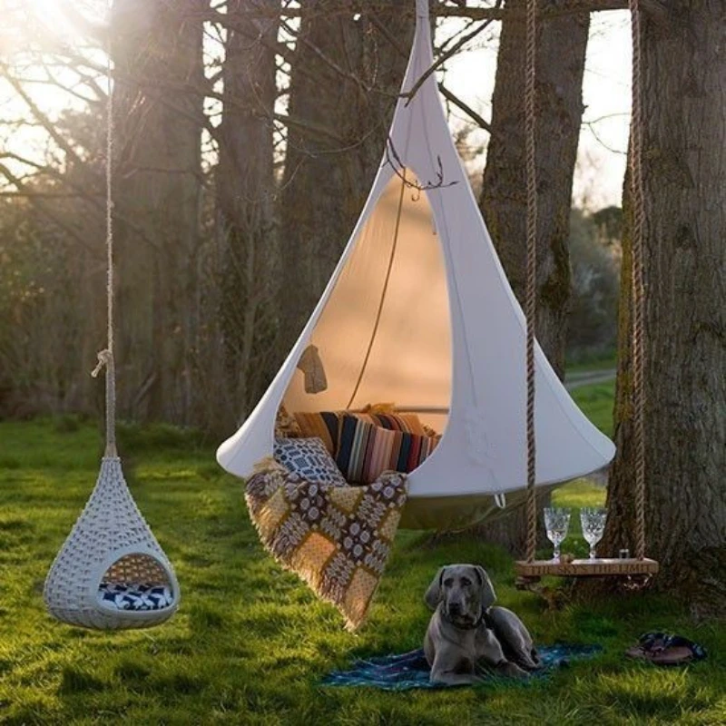 Kids Outdoor Tent - 어린이 스윙 야외 정원 캠프 해먹