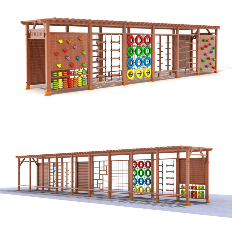 Kids Outdoor Jungle Gym - 야외 어린이용 나무 정글짐 놀이터 야외