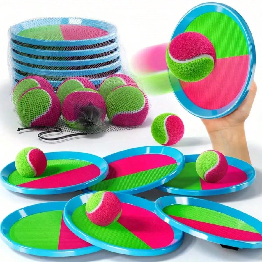 Kids Outdoor Easter Gifts - 끈끈이 공 던지기 캐치 게임 세트