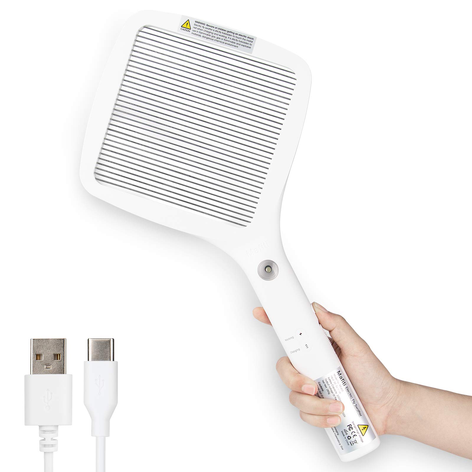 Bug Catching Kit - Mafiti Swatter 강력한 USB 충전식 플라이