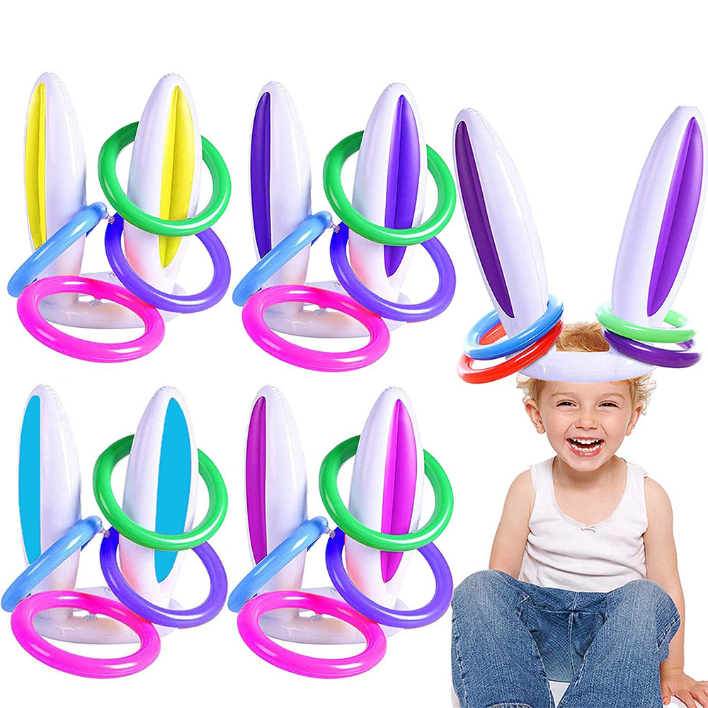 풍선 토끼 귀 던지기 게임 페룰 링 토스 행복한 부활절 - Kids Outdoor Easter Gifts 리뷰 및 가격