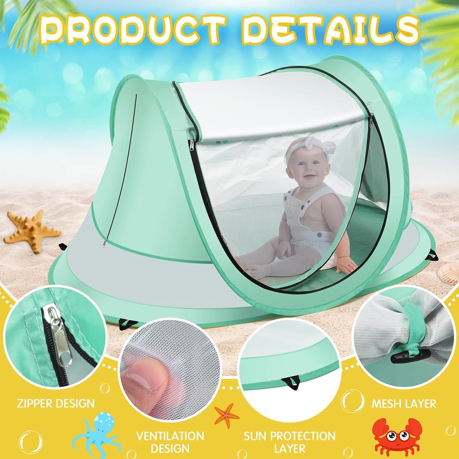 유아용 해변 텐트, 야외 아기 그늘막, 자외선 차단 접 - Kids Outdoor Tent 리뷰 및 가격