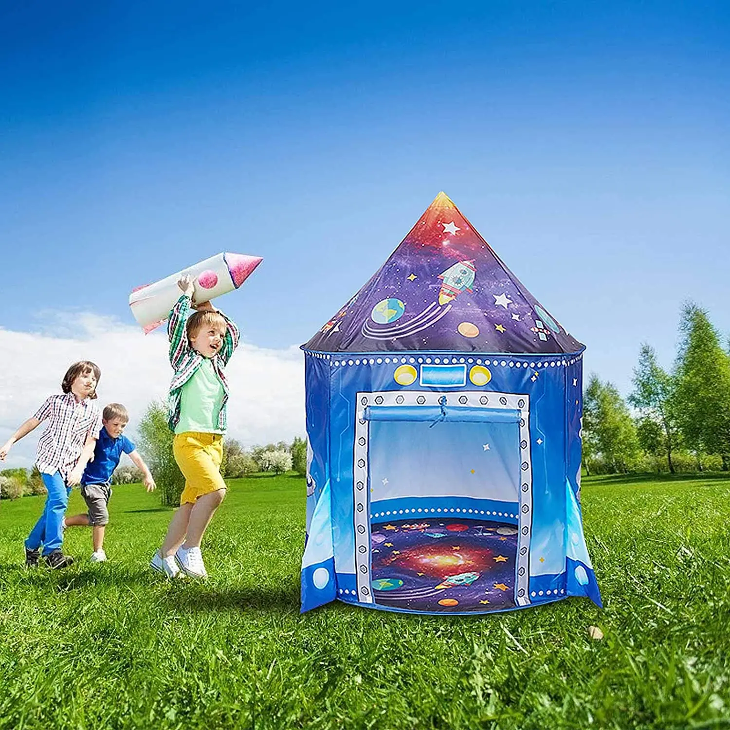 로켓쉽 키즈 텐트 팝업 플레이 토이 텐트 어린이용 넓은 - Kids Outdoor Tent 리뷰 및 가격