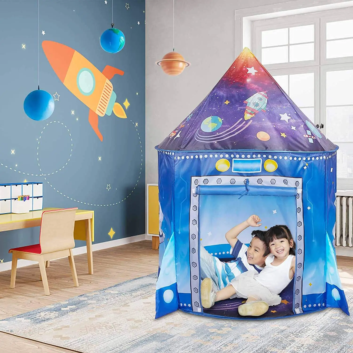 로켓쉽 키즈 텐트 팝업 플레이 토이 텐트 어린이용 넓은 - Kids Outdoor Tent 리뷰 및 가격