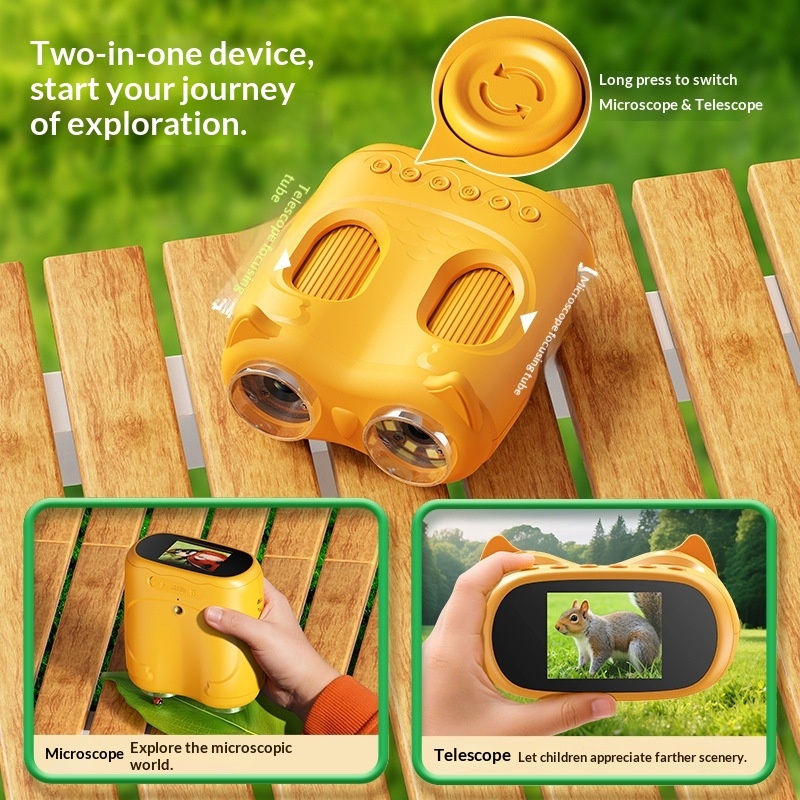 2-in-1 교육용 어린이 쌍안경: 고화질 카메라 및  - Kids Outdoor Microscope 리뷰 및 가격