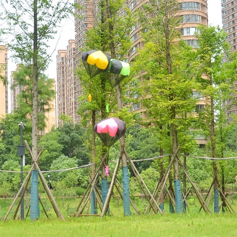 4pcs 색상 무작위 손 던지기 낙하산 비행 장난감 어 - Kids Outdoor Clubhouse 리뷰 및 가격