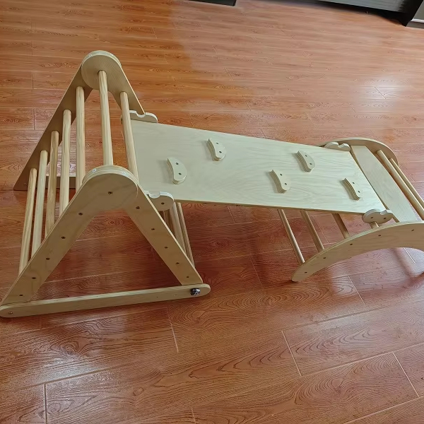 인기 급상승 3-in-1 몬테소리 원목 정원 레인보우  - Kids Outdoor Wooden Climbing Frame 리뷰 및 가격