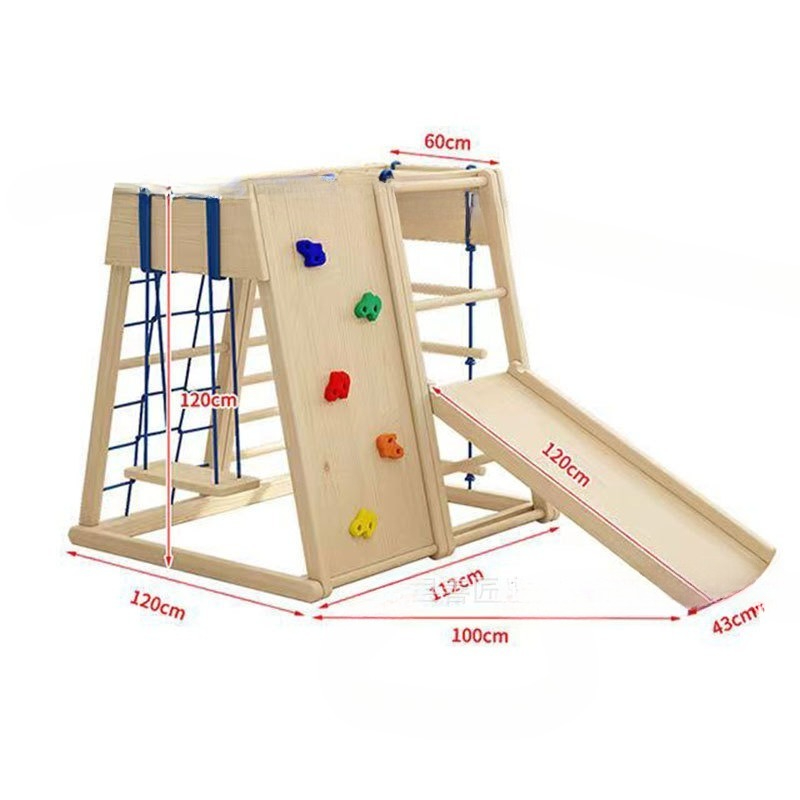 어린이용 실내외 놀이터 장비, 슬라이드와 그네가 있는  - Kids Outdoor Wooden Climbing Frame 리뷰 및 가격
