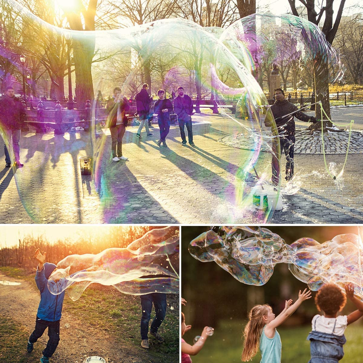 야외 활동 큰 사이즈 조절 가능한 버블 지팡이 세트,  - Outdoor Kids In An Inside World 리뷰 및 가격