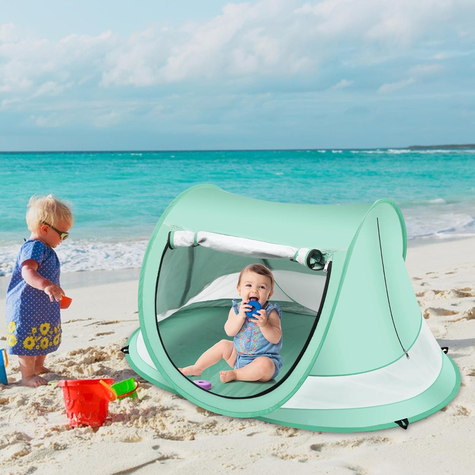 어린이 해변 텐트 UPF 50 어린이 접이식 캐노피 어 - Kids Outdoor Tent 리뷰 및 가격