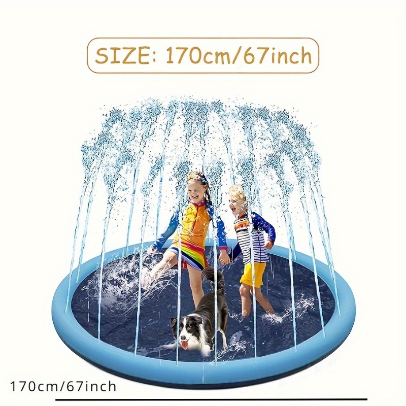 170×180cm 대형 물 스플래시 패드 풍선 스프링클 - Kids Outdoor Clubhouse 리뷰 및 가격