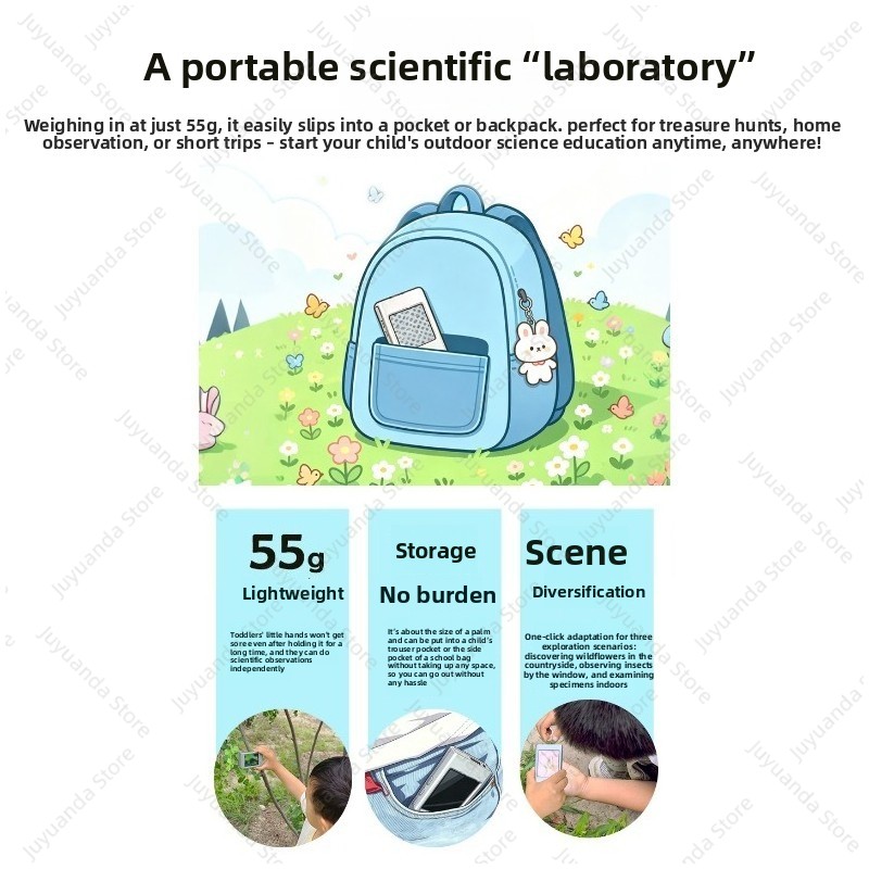 휴대용 디지털 현미경, 어린이용 손잡이형 스크린 확대경 - Kids Outdoor Microscope 리뷰 및 가격