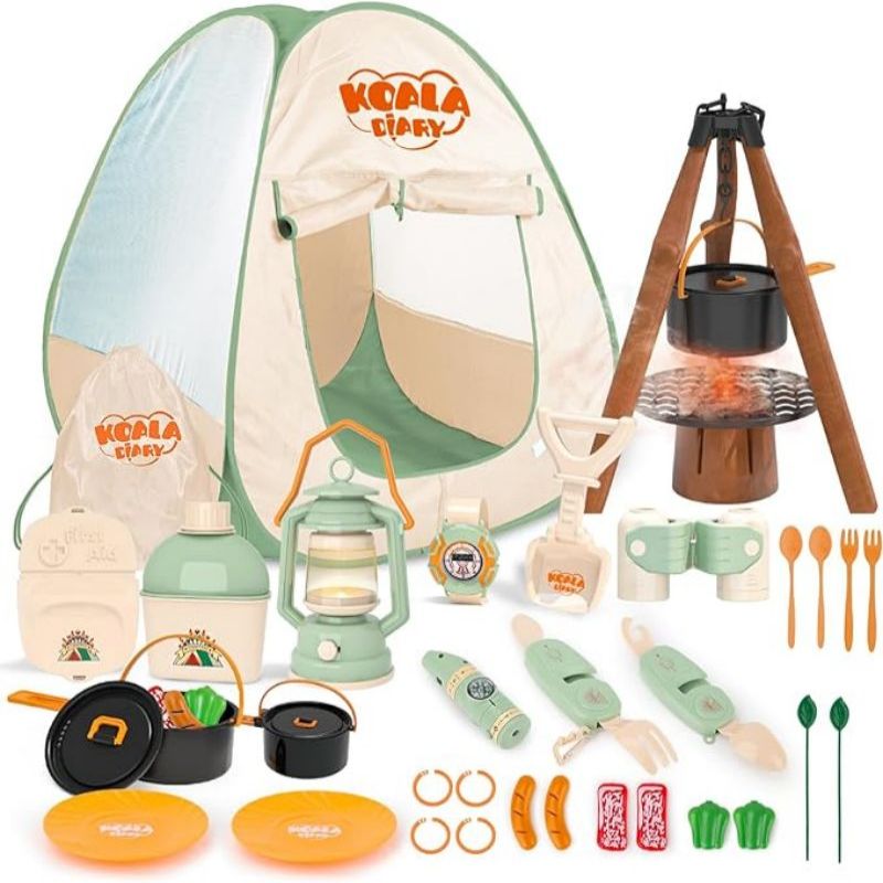 어린이 캠핑 세트 캠프 파이어가있는 소년을위한 유아 장 - Kids Outdoor Tent 리뷰 및 가격