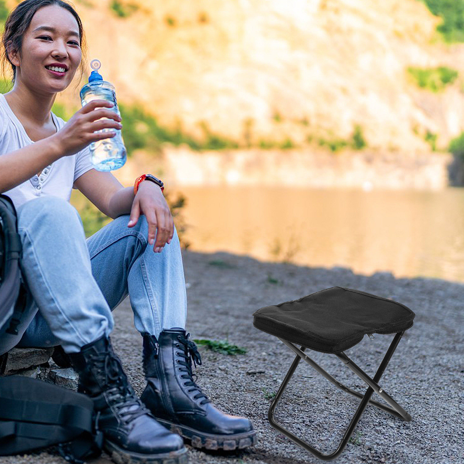 휴대용 경량 접이식 미니 스툴 의자, 접이식 캠핑 의자 - Kids Outdoor Foldable Chair 리뷰 및 가격