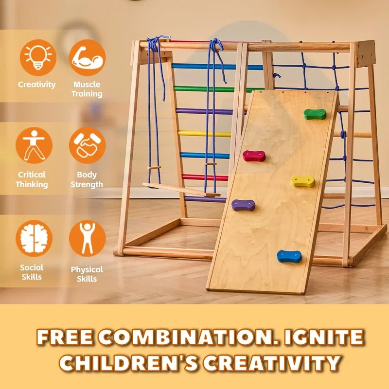 실내용 나무 클라이밍 프레임 놀이터 어린이 활동용 클라 - Kids Outdoor Climbing Structure 리뷰 및 가격