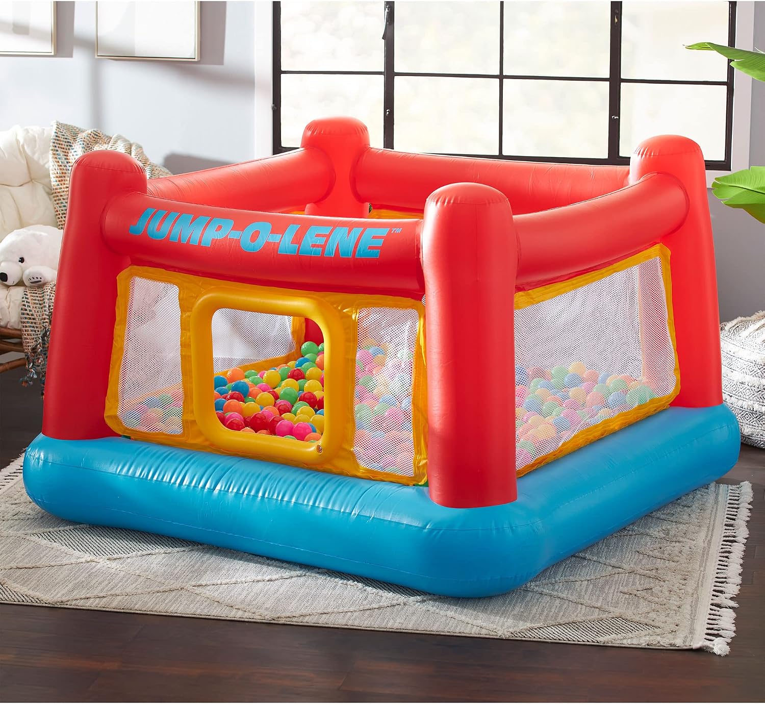 에어펌프가 포함된 실내외 어린이용 풍선 점프 올린즈 바 - Kids Outdoor Jump House 리뷰 및 가격
