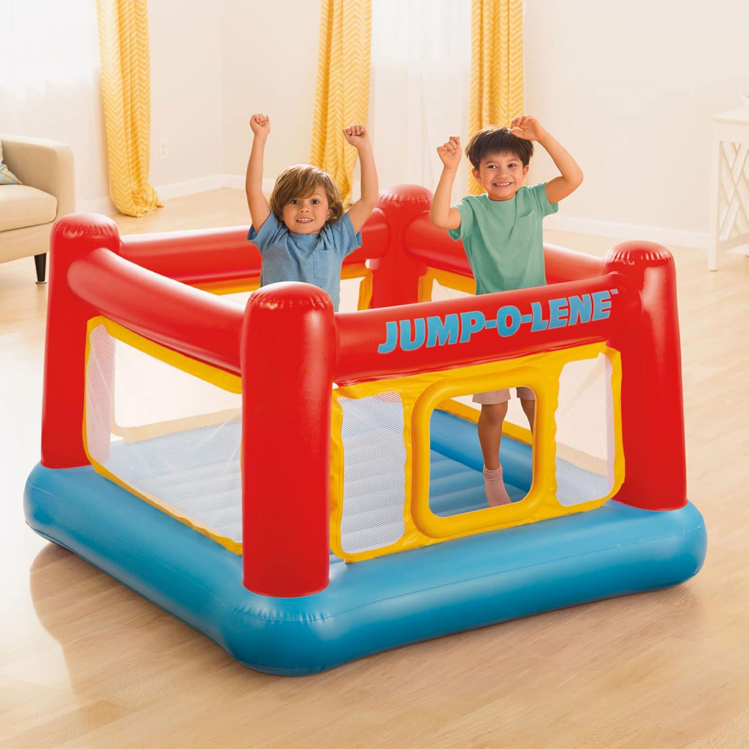 에어펌프가 포함된 실내외 어린이용 풍선 점프 올린즈 바 - Kids Outdoor Jump House 리뷰 및 가격